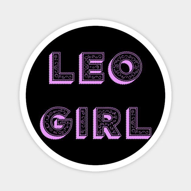 Leo Girl Magnet by Sloop